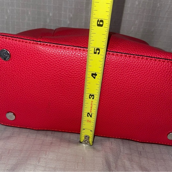 EUC Dana Bachman Red Leather Crossbody Handbag - Picture 12 of 12